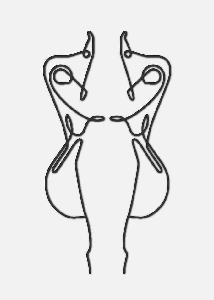 One Line Art Woman