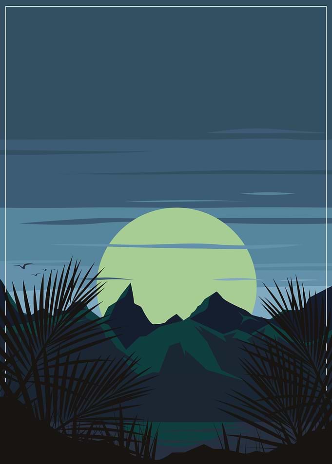 Sunset art deco
