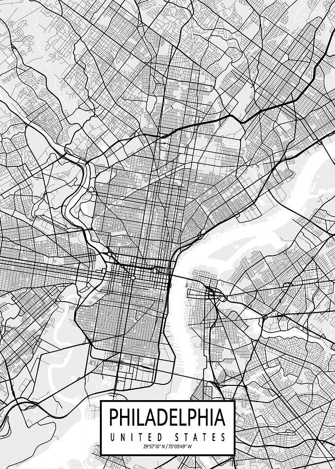 Philadelphia Map Light