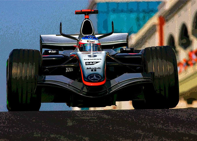 Kimi Raikkonen racing 2005