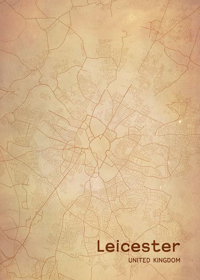 Leicester City Map UK