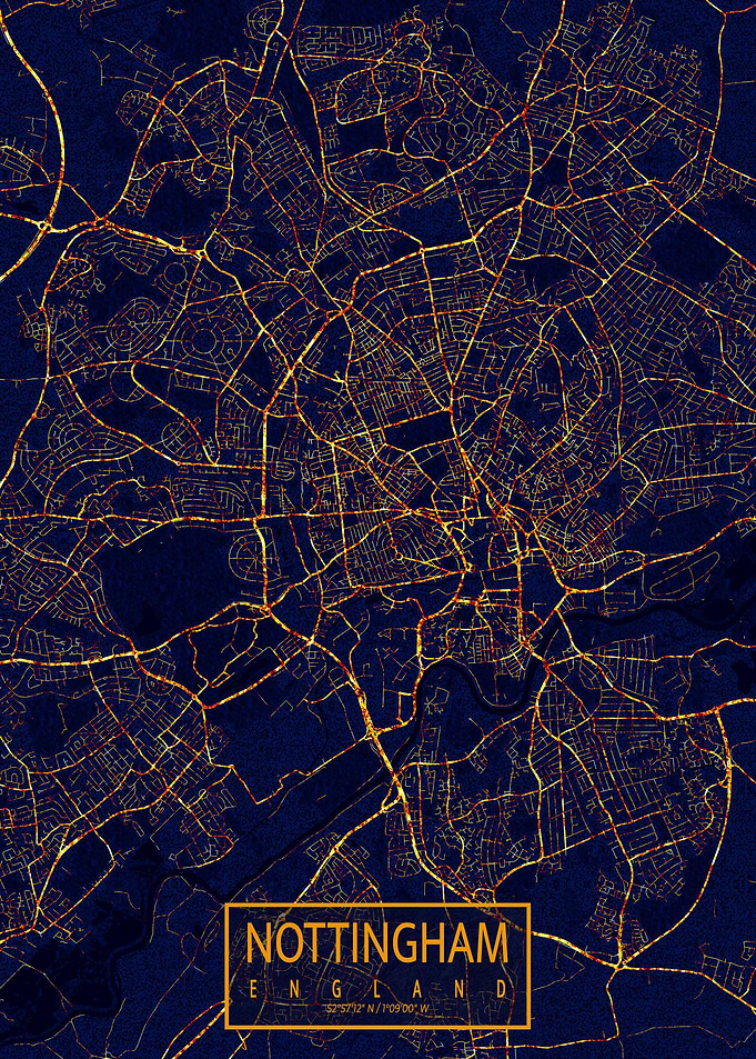 Nottingham City At Night