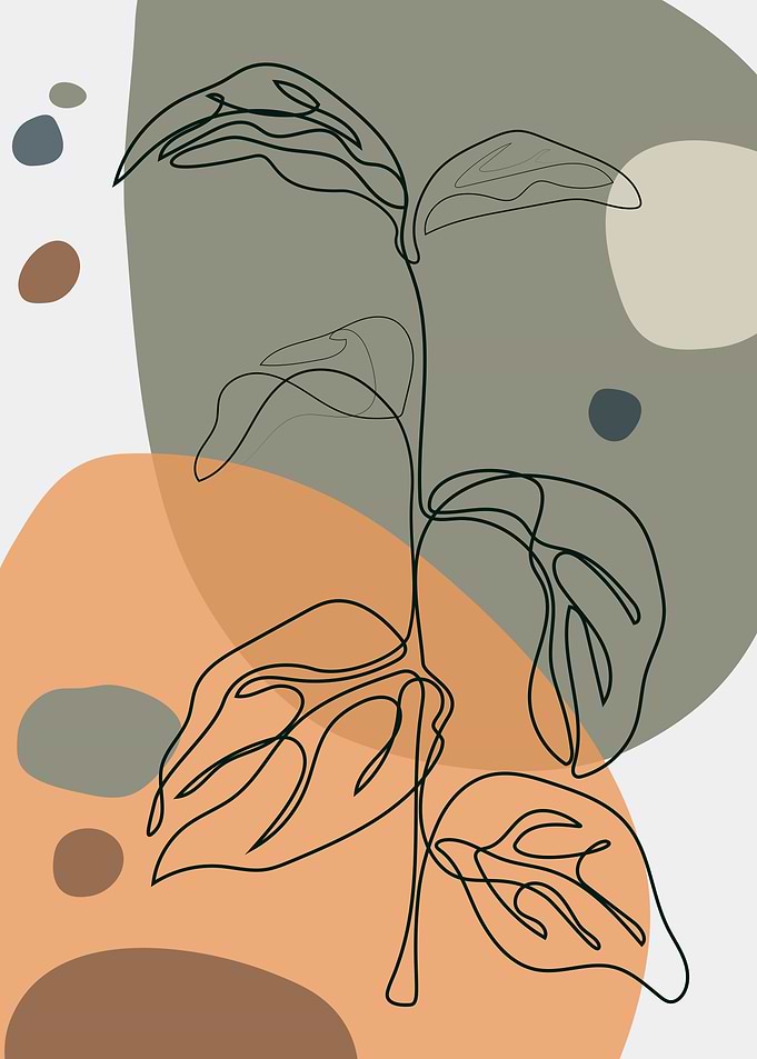 Botanical Tropical leaves
