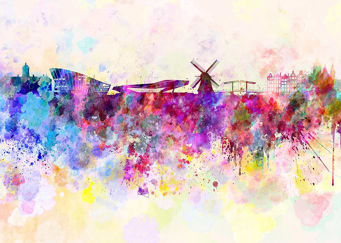 Amsterdam skyline