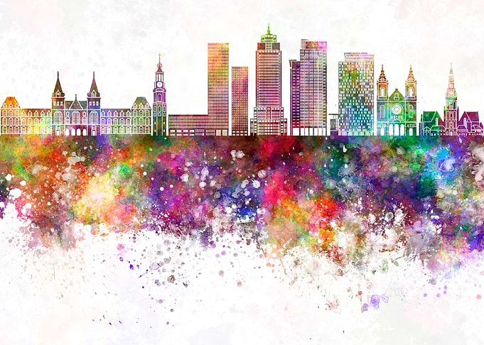 Amsterdam V2 skyline