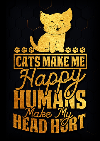 Cats make me happy humans