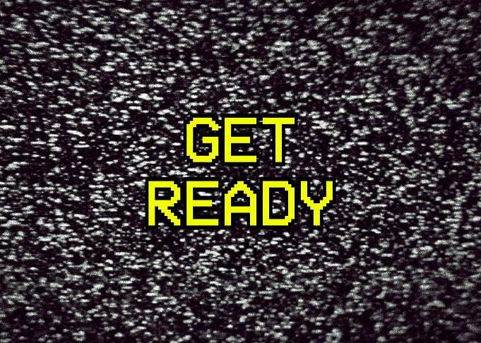 TV noise OSD get ready