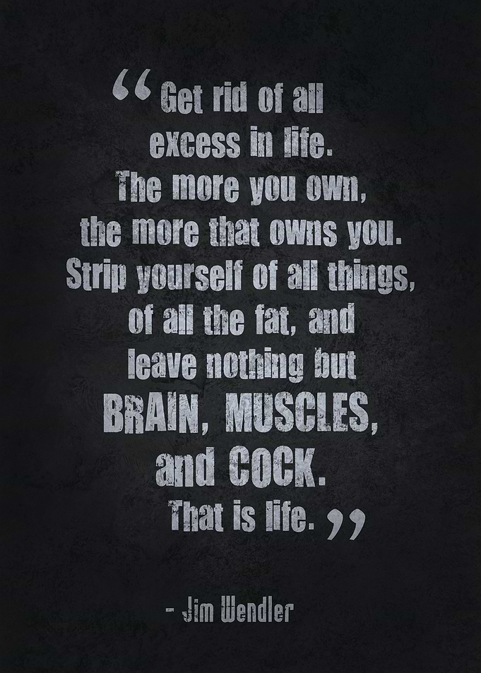 Get Rid Of Excess In Life