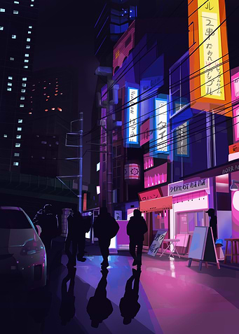 Tokyo at night
