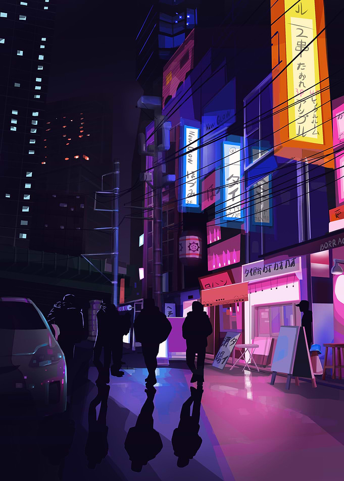 Tokyo at night