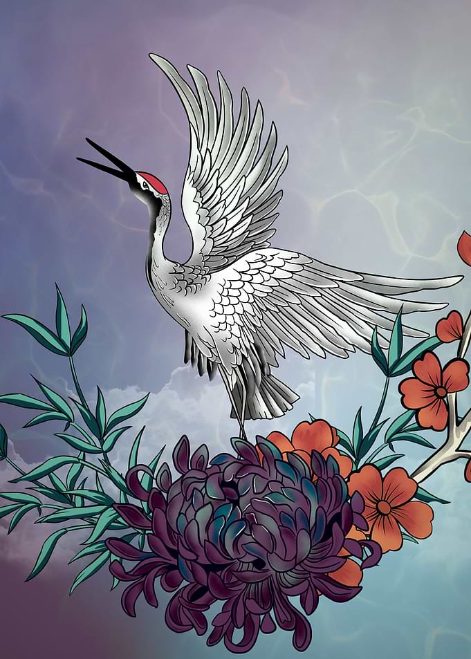 Wonderful crane