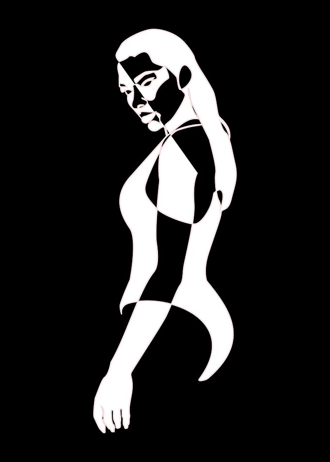One Line Art Woman