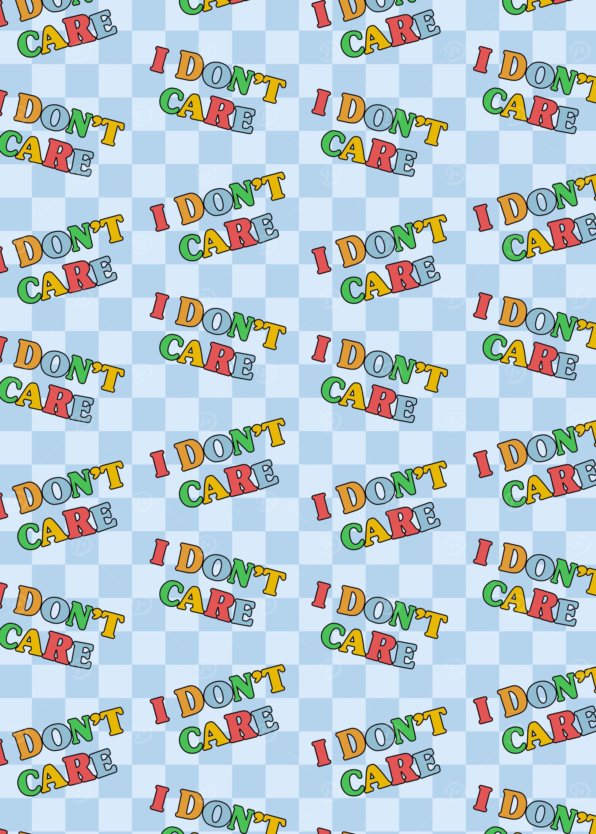 Kidcore I Dont Care Retro