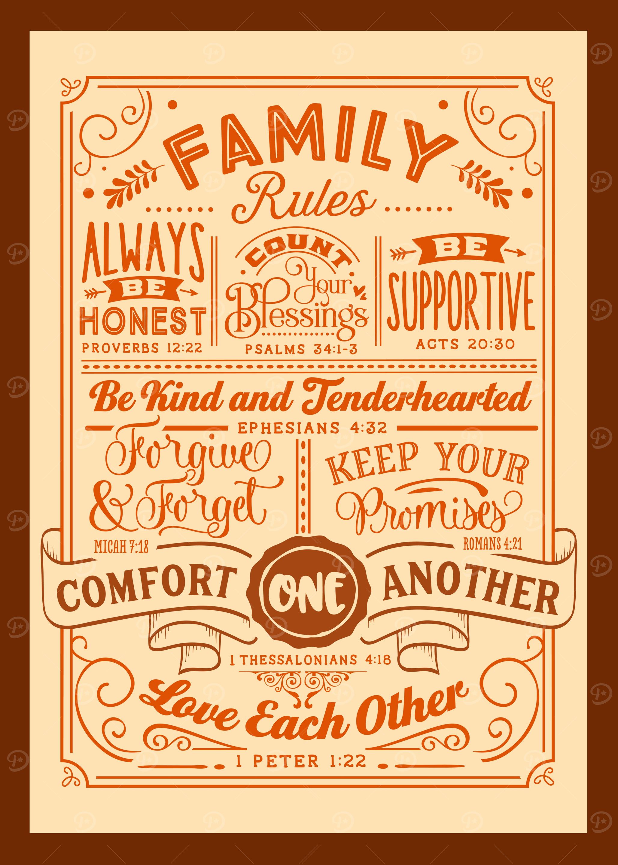 Family Rules Verses