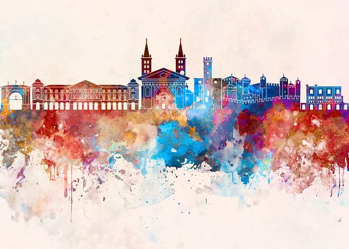 Aosta skyline