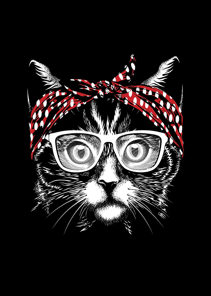 Cat with Glasses