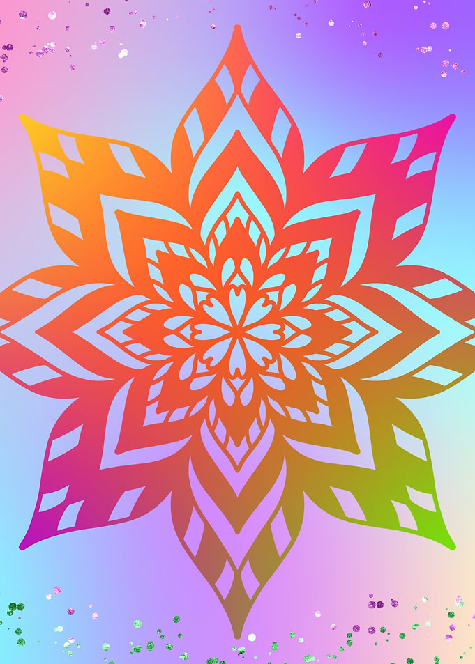 Fantasy Mandala Glitter 01