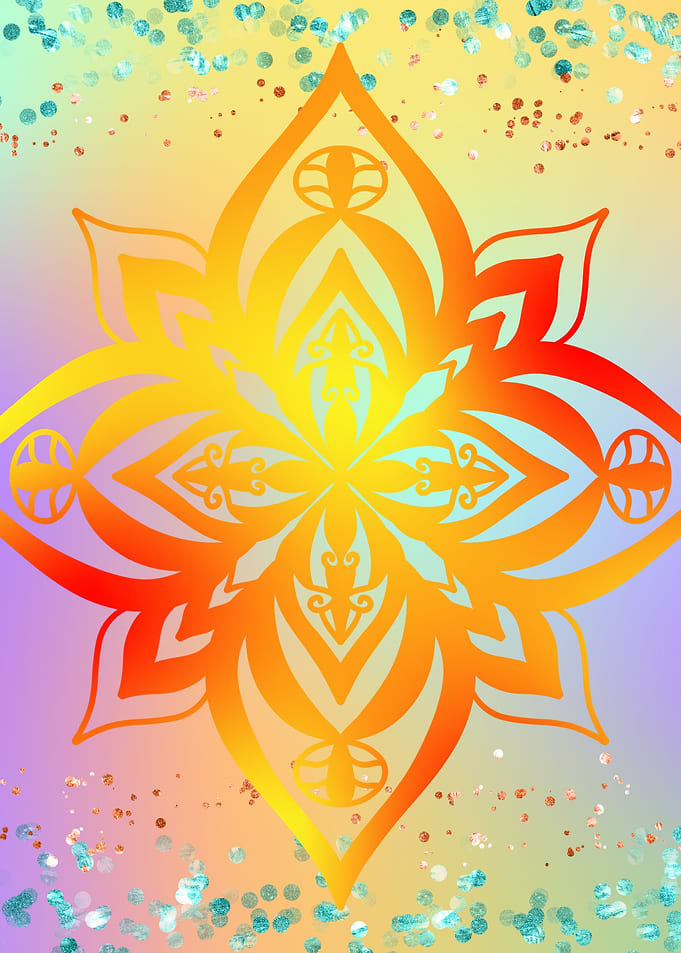 Fantasy Mandala Glitter 10