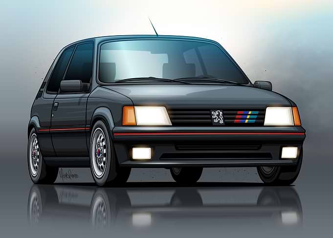 Peugeot 205 GTI Black
