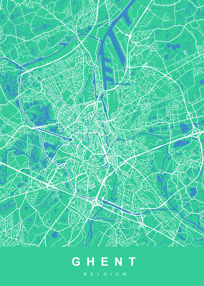 GHENT Map BELGIUM
