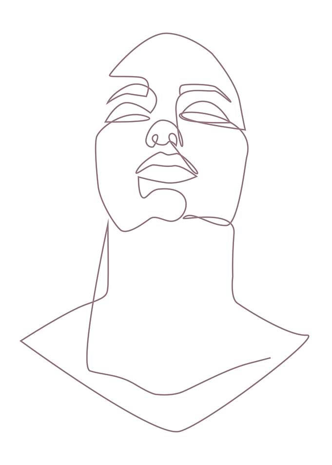 One Line Art Woman