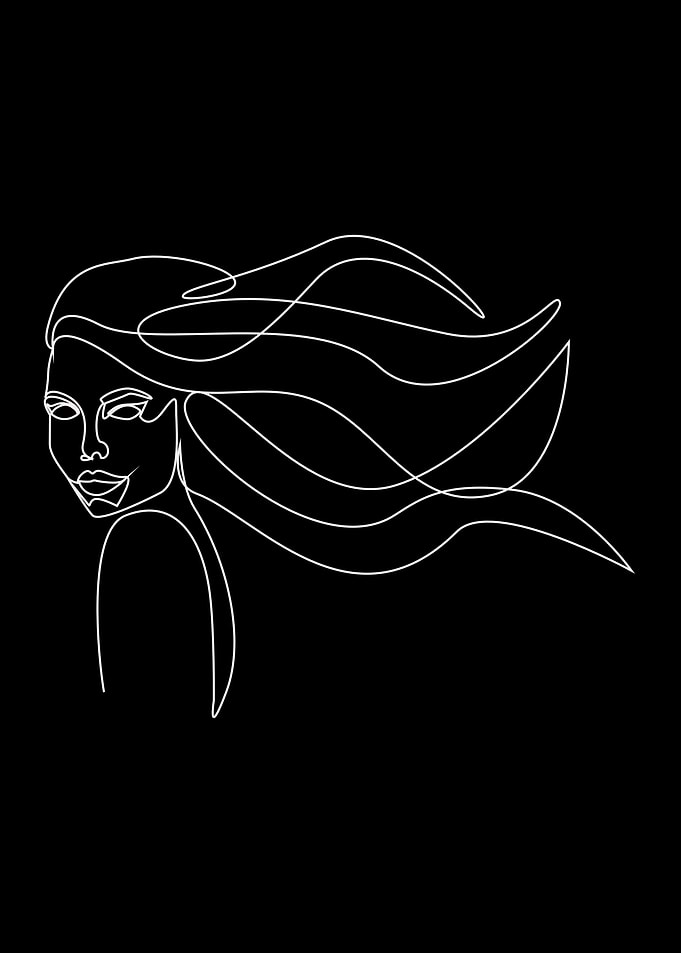 One Line Art Woman
