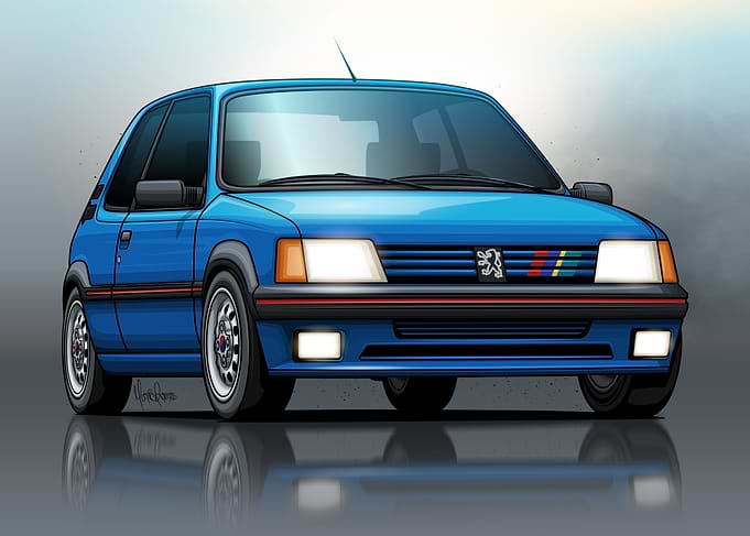 Peugeot 205 GTI Blue