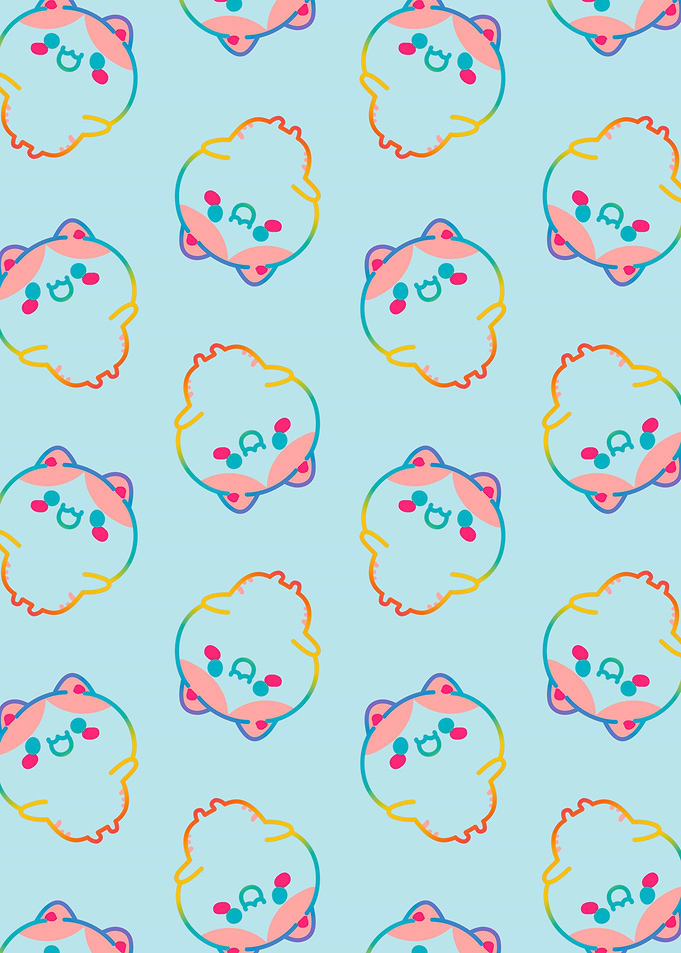 Kidcore Kawaii Rainbow Cat