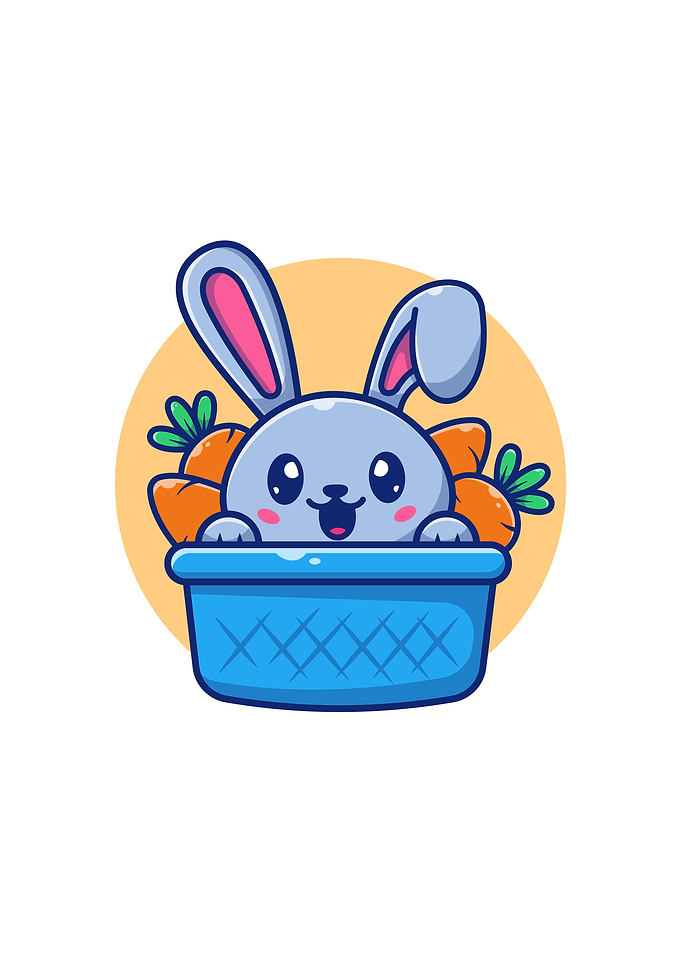 Cute Rabbit With Carrot