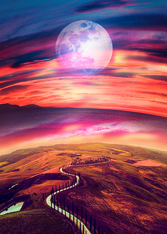 Fantasy Moon Landscape