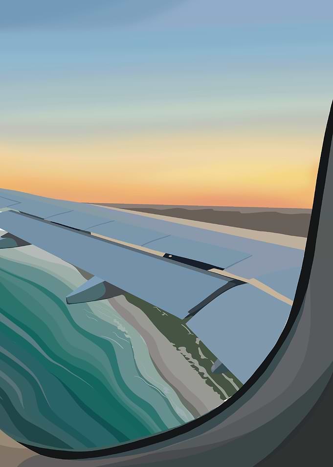 Plane Window View