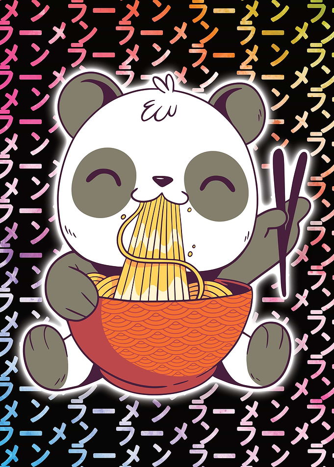 Ramen loving Panda