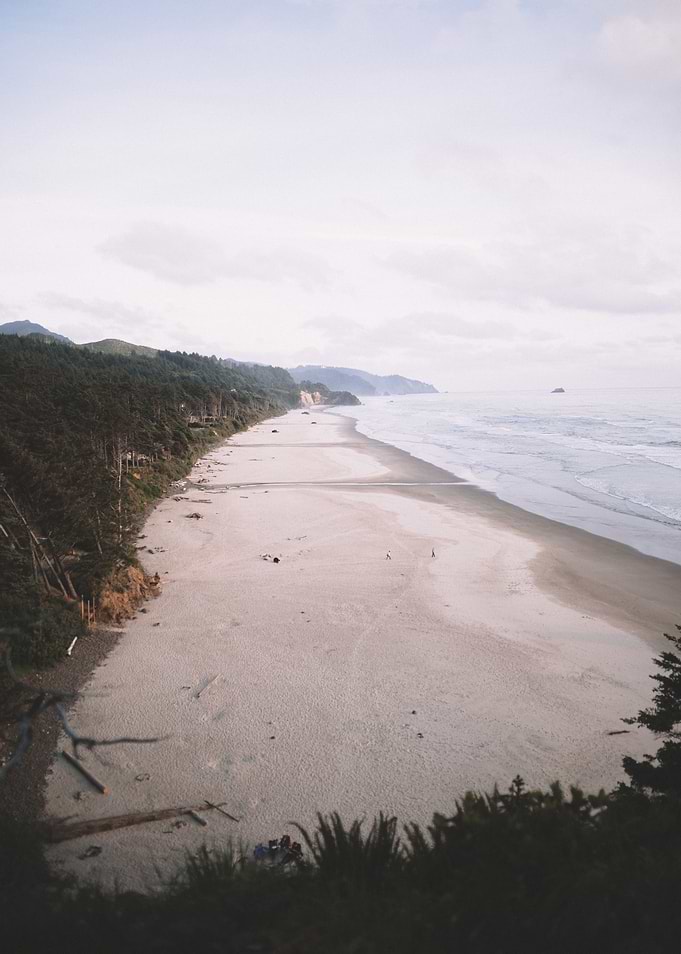 Cloudy Oregon Coast