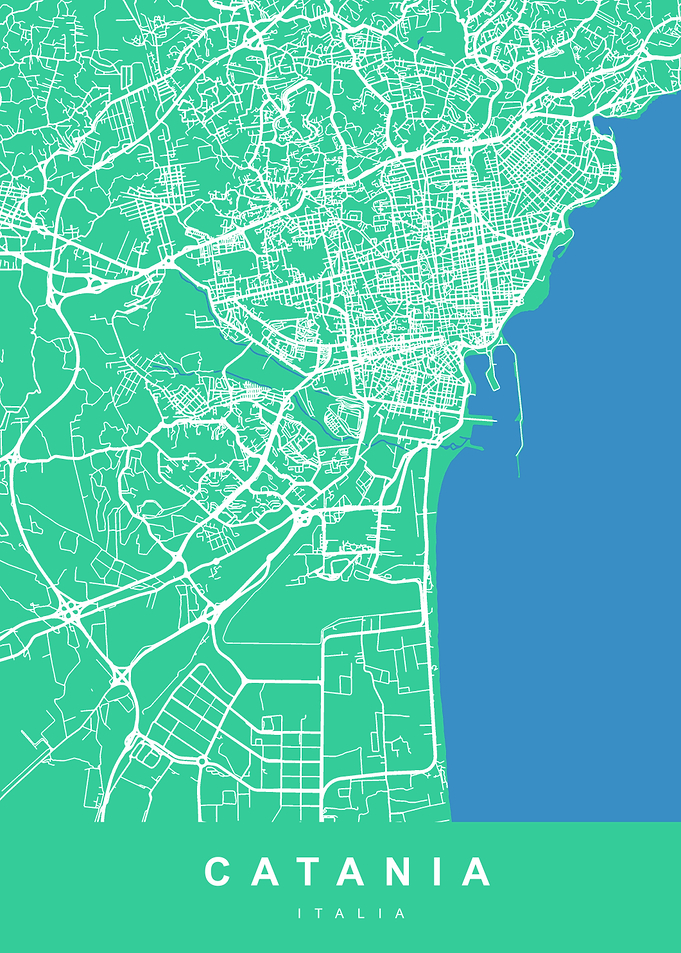 CATANIA Map ITALY