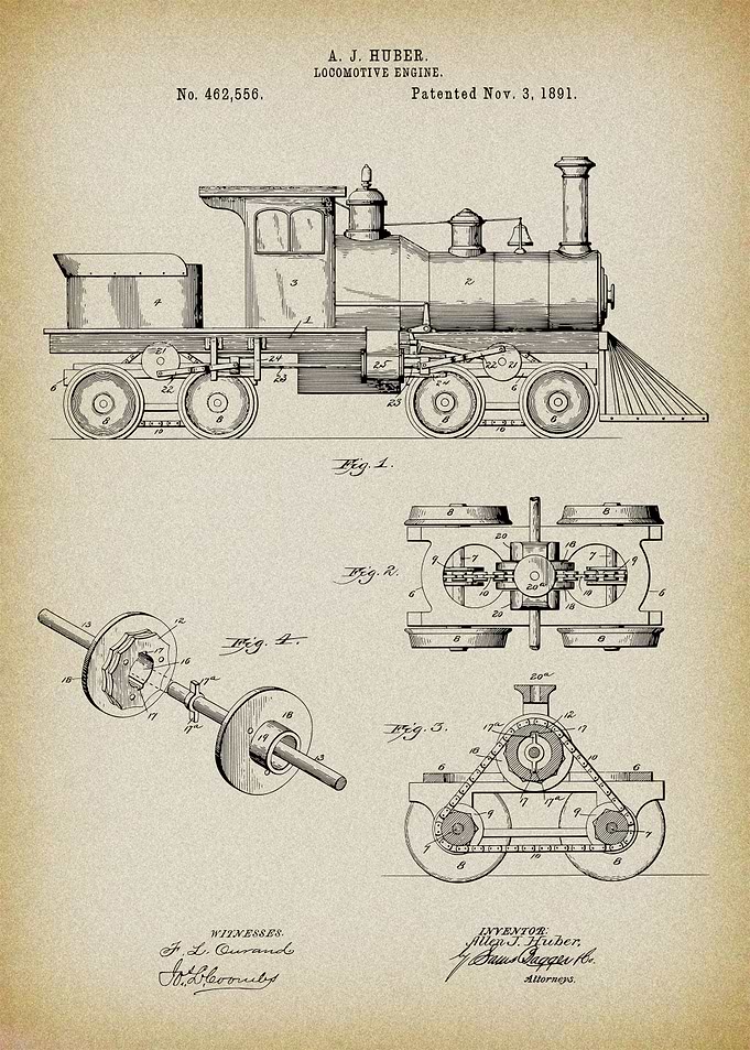Locomotive Engine Patent