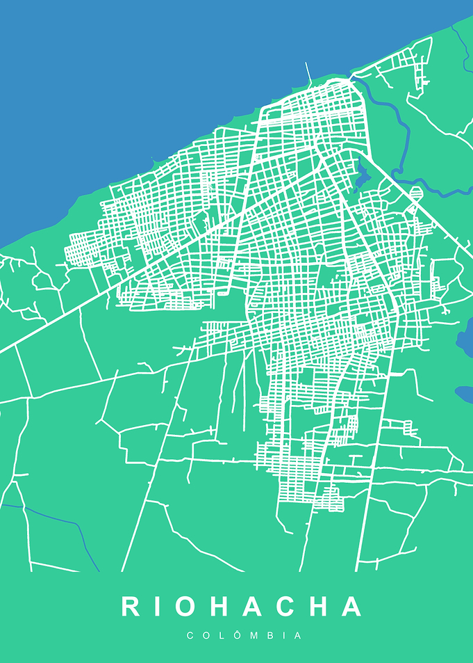 RIOHACHA Map COLOMBIA