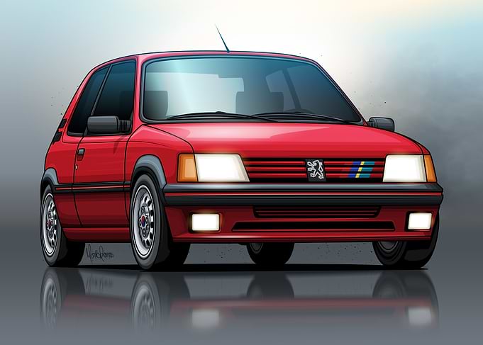 Peugeot 205 GTI Red