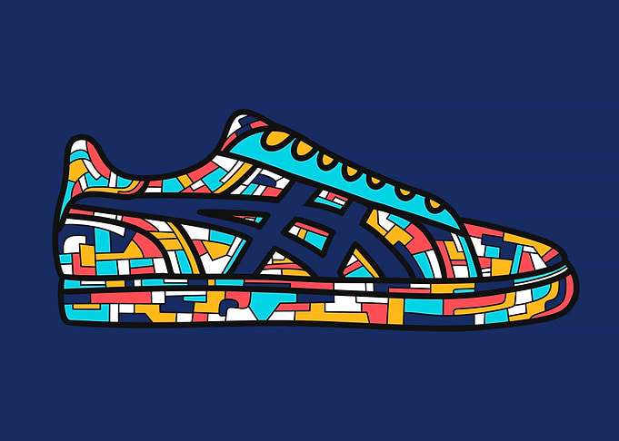 colored shoes