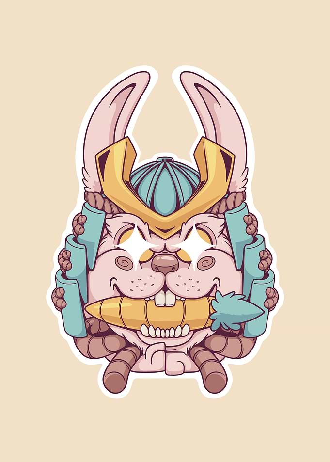 Cute carrot Bunny