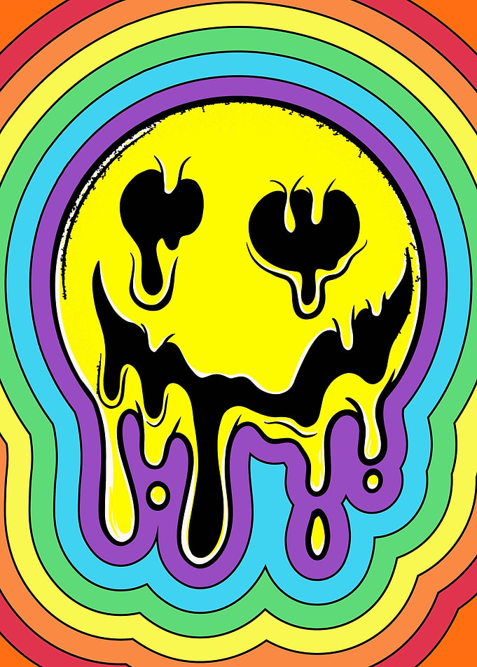 Kidcore Smiling Face Retro