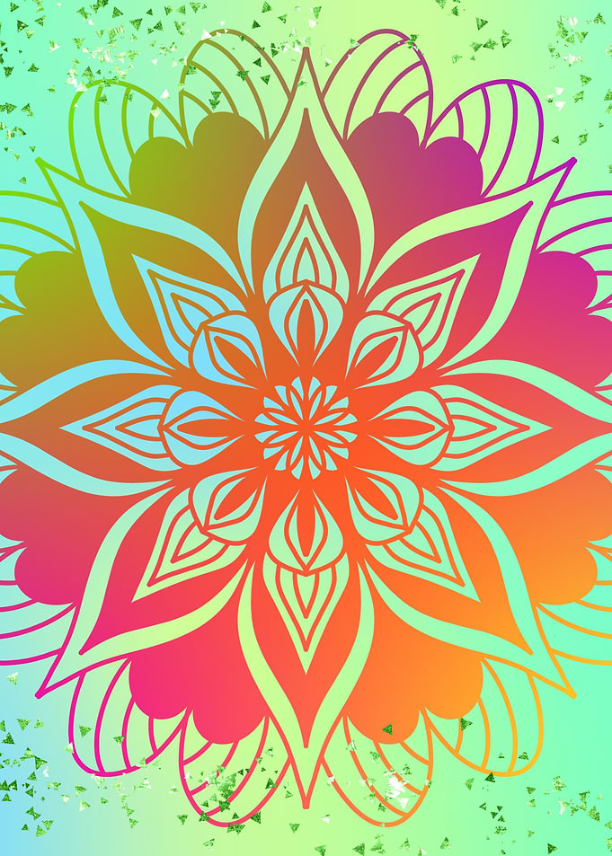 Fantasy Mandala Glitter 05