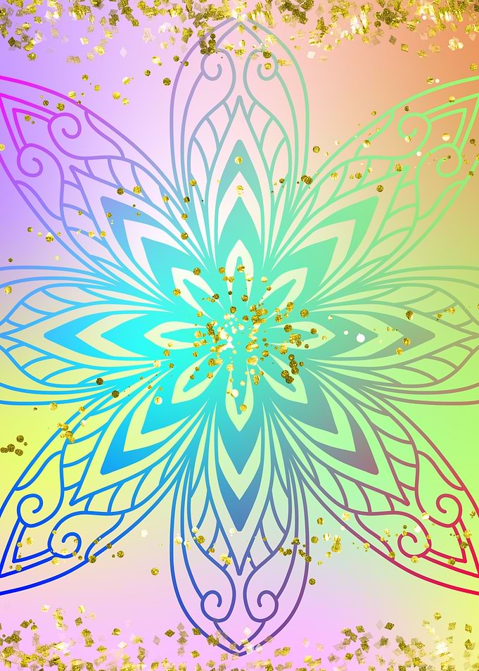 Fantasy Mandala Glitter 03
