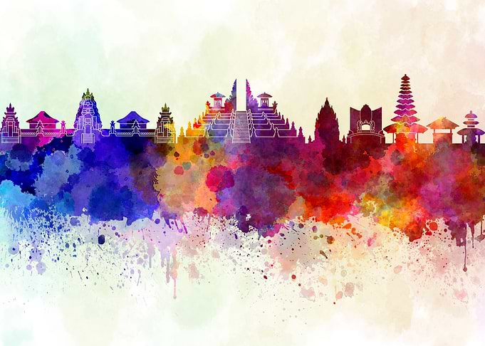 Bali skyline