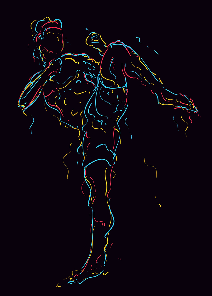 Martial art pop art