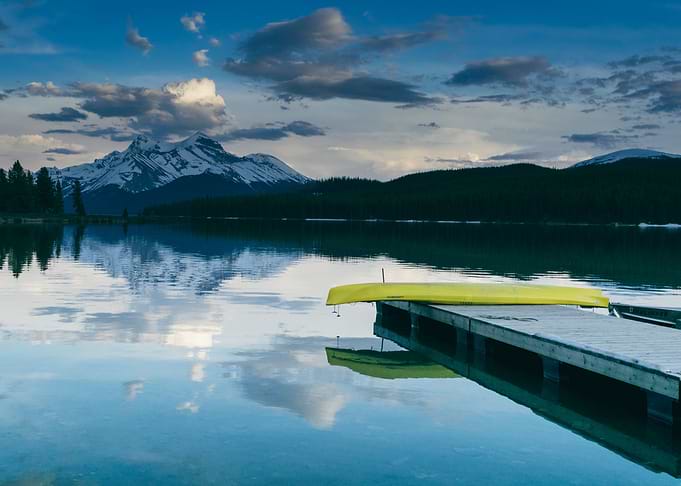 Yellow canoe