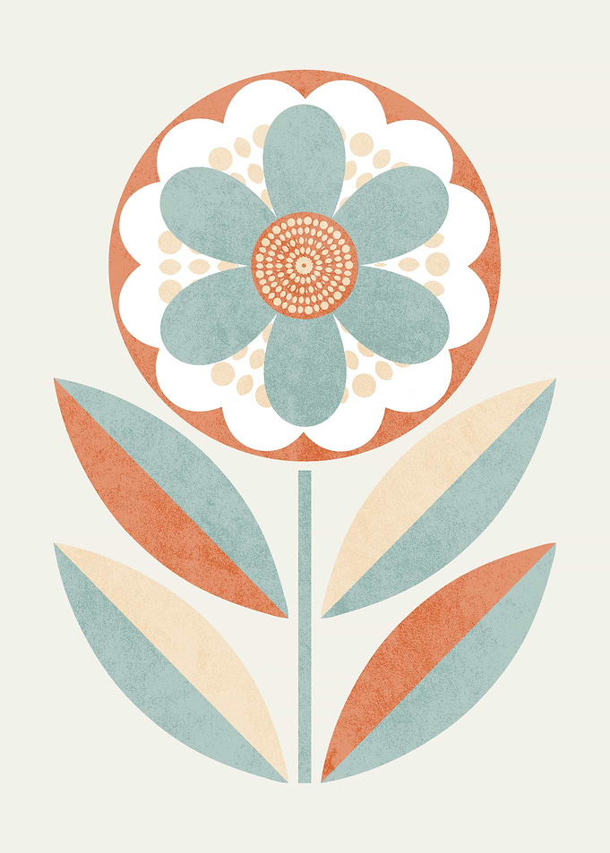 Retro Modern Flower