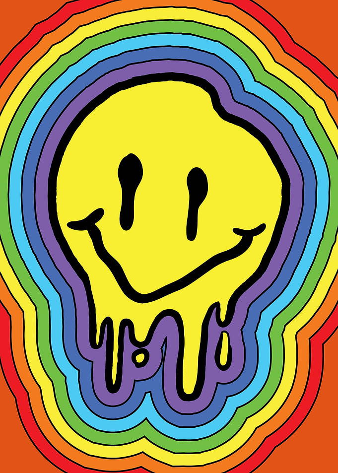 Kidcore Smiling Face Retro