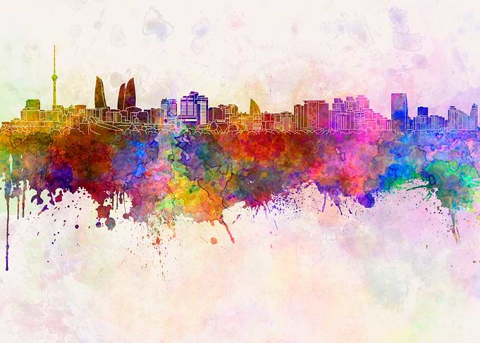 Baku skyline