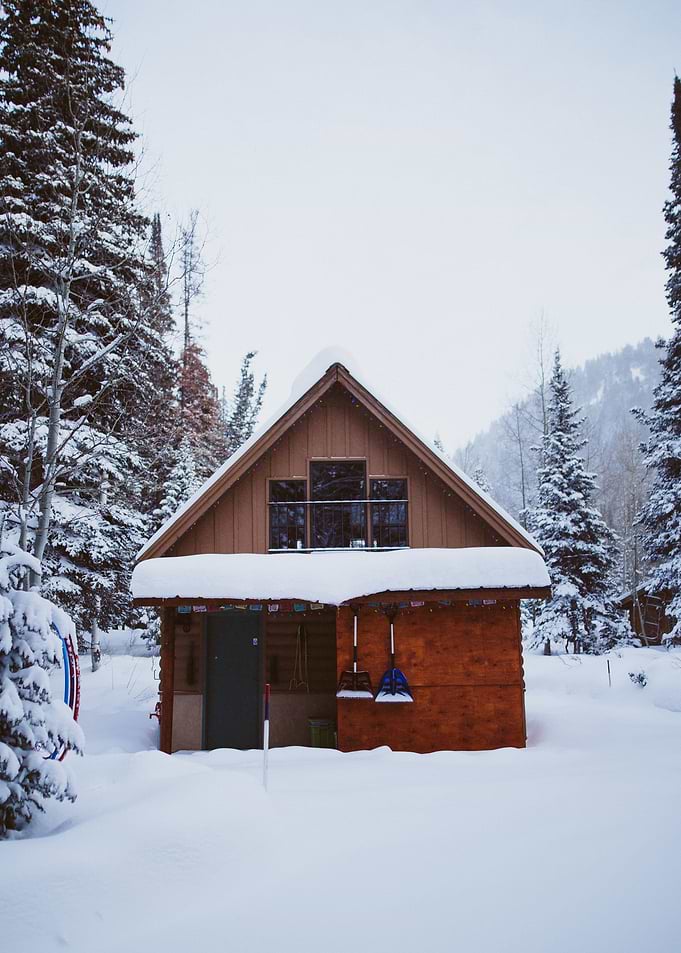 Winter Snow Shack