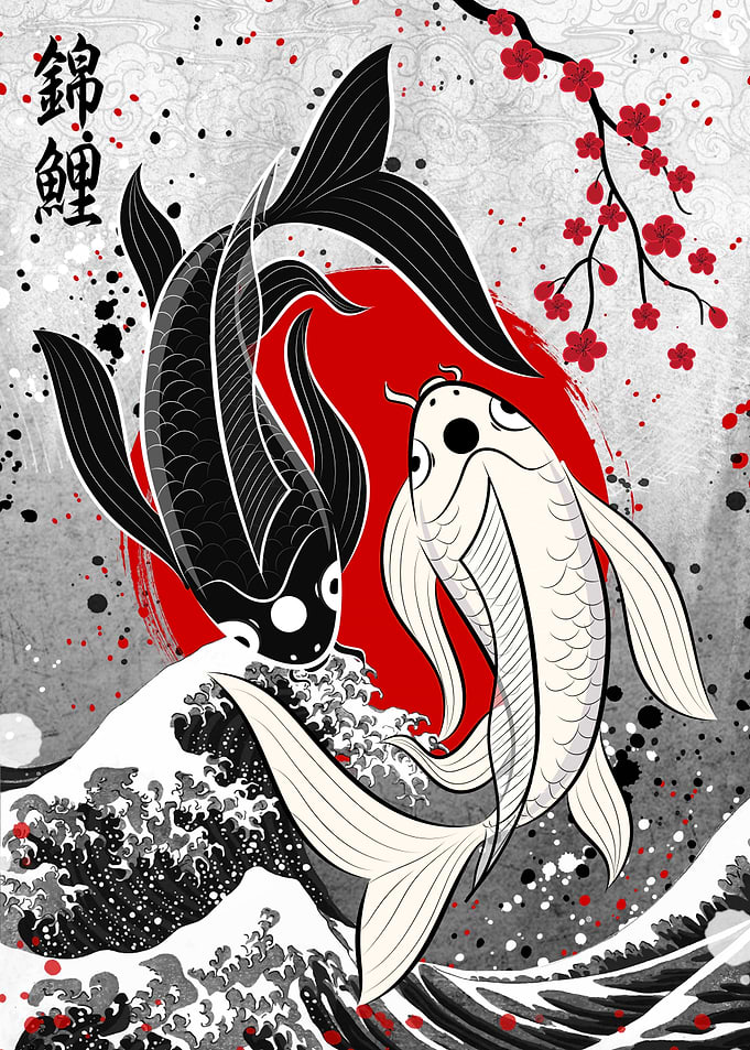 Koi Fish Yin Yang